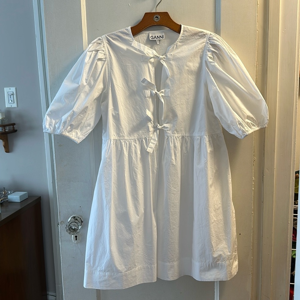 Ganni tie dress